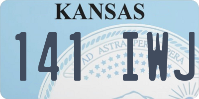 KS license plate 141IWJ