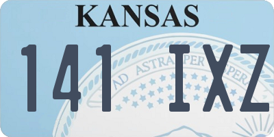 KS license plate 141IXZ