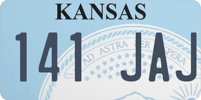 KS license plate 141JAJ