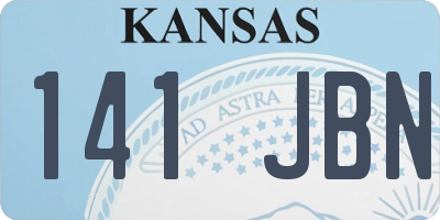 KS license plate 141JBN