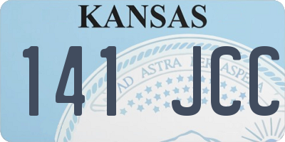 KS license plate 141JCC