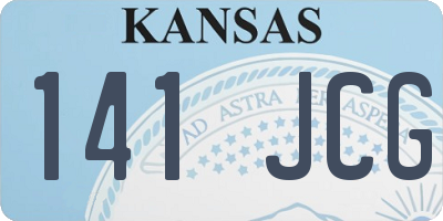 KS license plate 141JCG