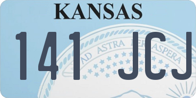 KS license plate 141JCJ