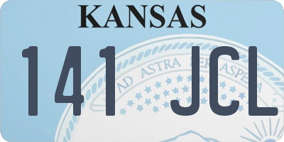 KS license plate 141JCL