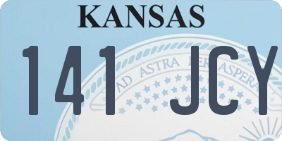 KS license plate 141JCY