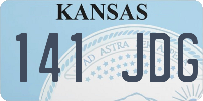 KS license plate 141JDG