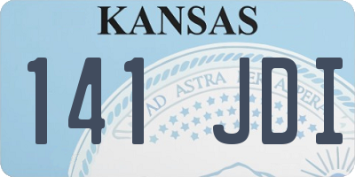 KS license plate 141JDI