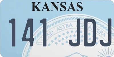 KS license plate 141JDJ