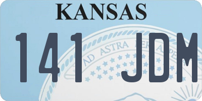 KS license plate 141JDM