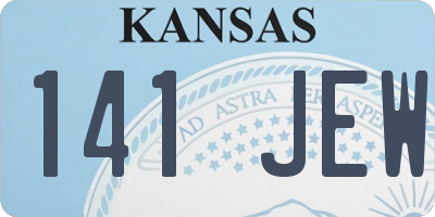 KS license plate 141JEW