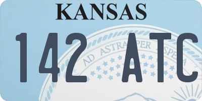 KS license plate 142ATC