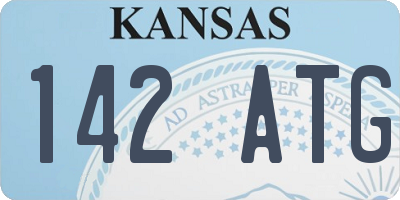 KS license plate 142ATG