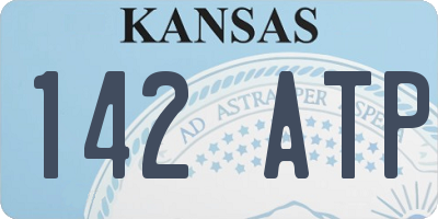 KS license plate 142ATP