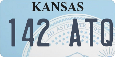 KS license plate 142ATQ