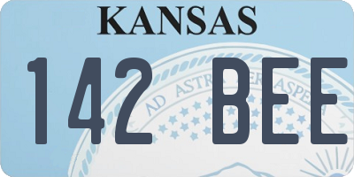 KS license plate 142BEE