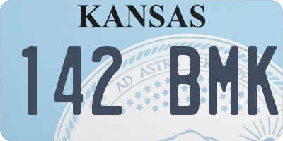 KS license plate 142BMK