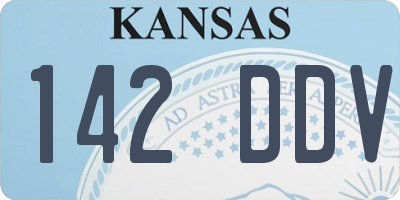 KS license plate 142DDV