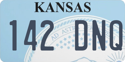 KS license plate 142DNQ