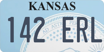KS license plate 142ERL