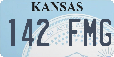KS license plate 142FMG