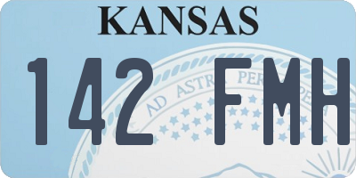 KS license plate 142FMH