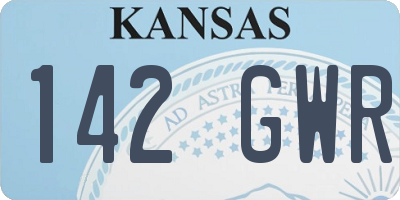 KS license plate 142GWR