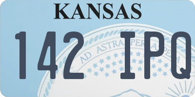 KS license plate 142IPQ
