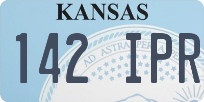 KS license plate 142IPR