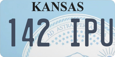 KS license plate 142IPU