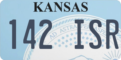 KS license plate 142ISR