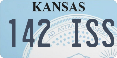 KS license plate 142ISS