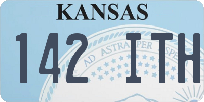 KS license plate 142ITH