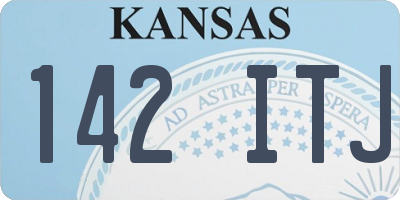 KS license plate 142ITJ