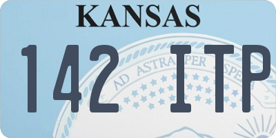 KS license plate 142ITP