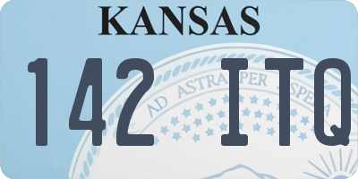 KS license plate 142ITQ