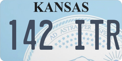 KS license plate 142ITR