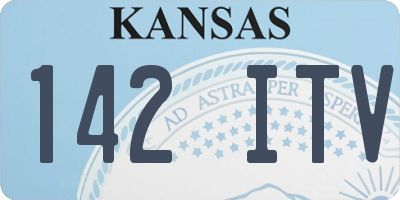 KS license plate 142ITV