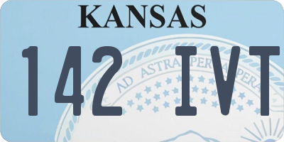 KS license plate 142IVT