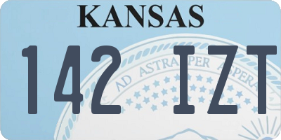 KS license plate 142IZT
