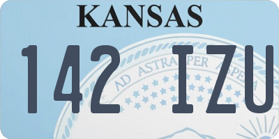 KS license plate 142IZU