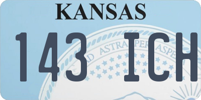 KS license plate 143ICH