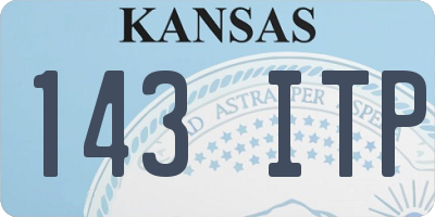 KS license plate 143ITP