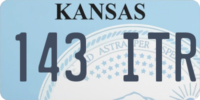 KS license plate 143ITR