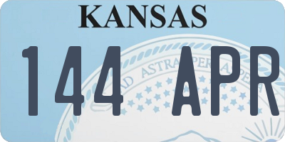 KS license plate 144APR