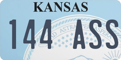 KS license plate 144ASS