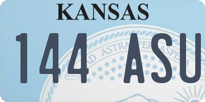 KS license plate 144ASU