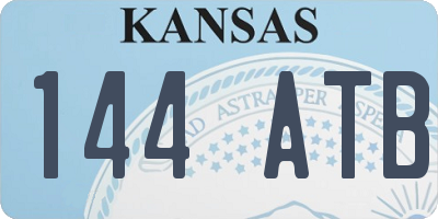 KS license plate 144ATB