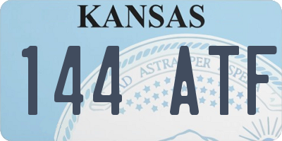 KS license plate 144ATF