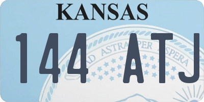 KS license plate 144ATJ