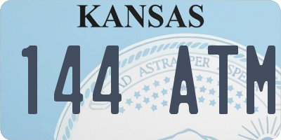 KS license plate 144ATM